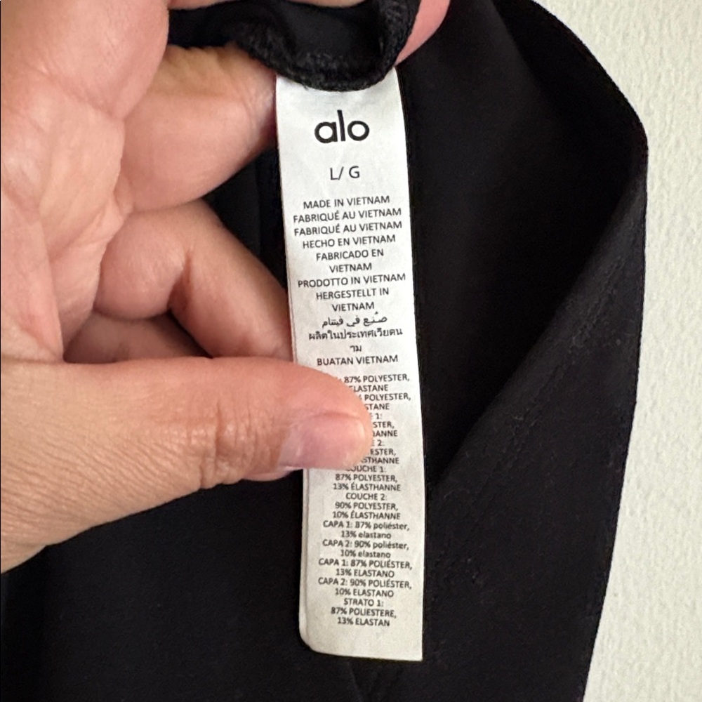 Alo Black Alosoft Backspin Tennis Skirt Size Large - Picture 9 of 9
